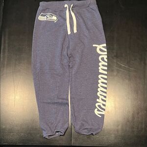 NFL Blue Seattle Seahawks Joggers with Team Logo